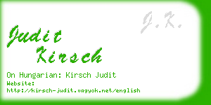 judit kirsch business card
